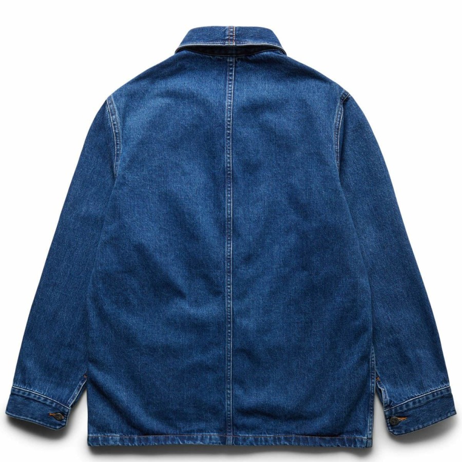 Outerwear * | A.P.C. Stefano Jacket Washed Indigo