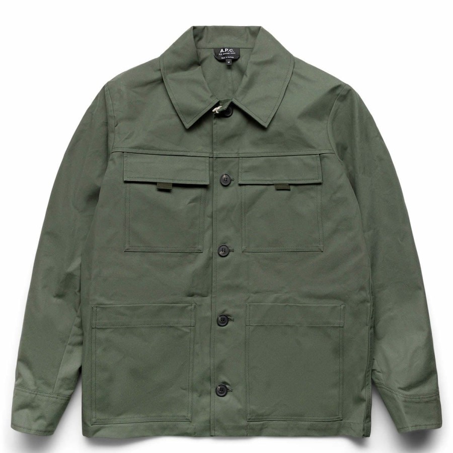 Outerwear * | A.P.C. Veste Robin Military Khaki