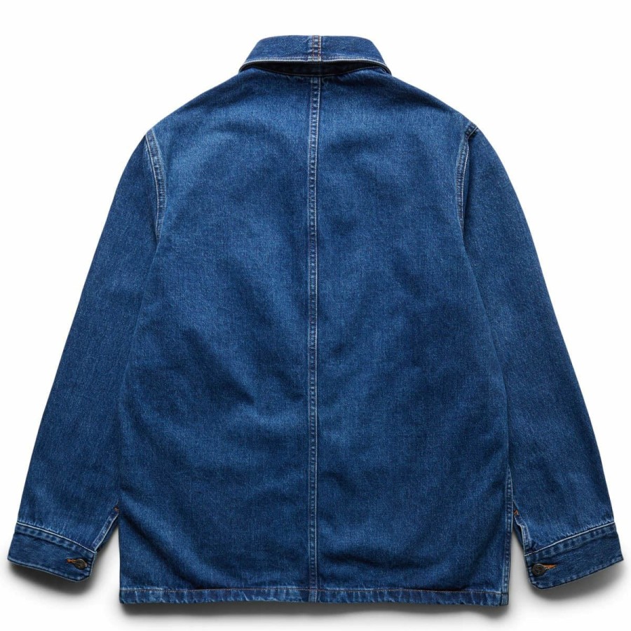 Outerwear * | A.P.C. Stefano Jacket Washed Indigo